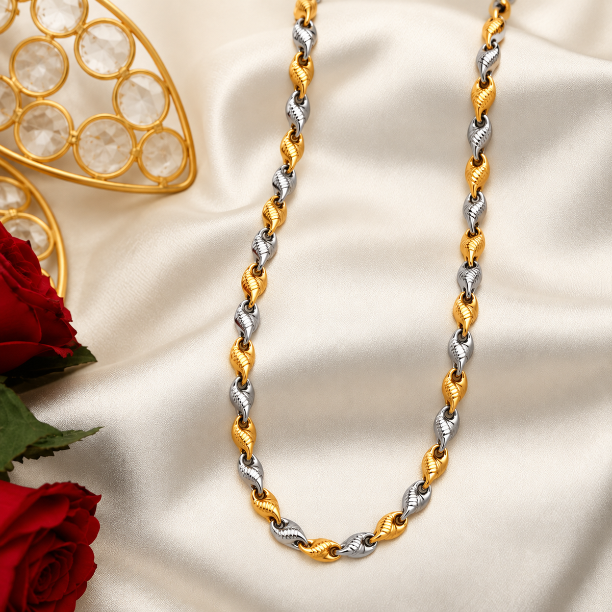 Twin Tone Rope Chain