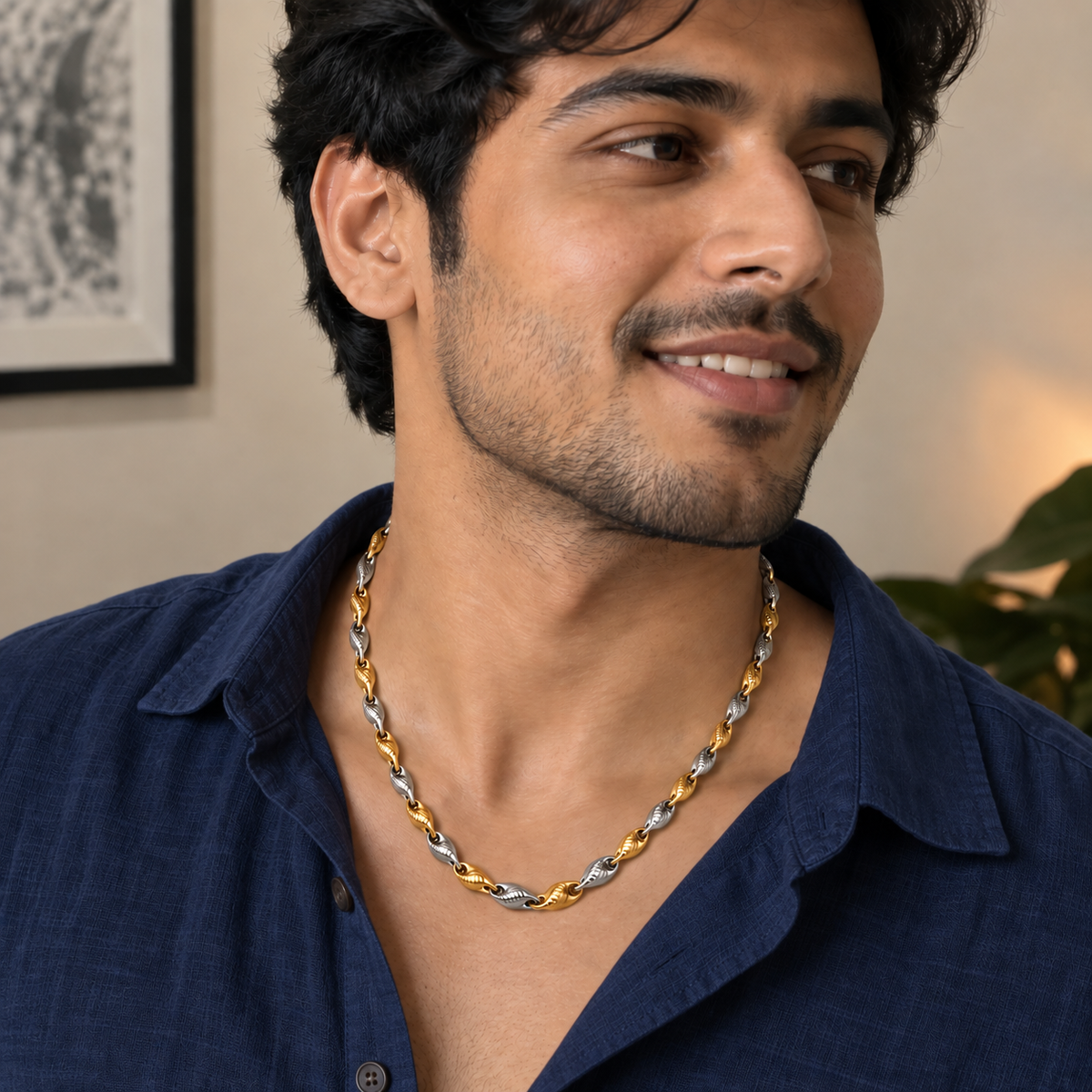Twin Tone Rope Chain