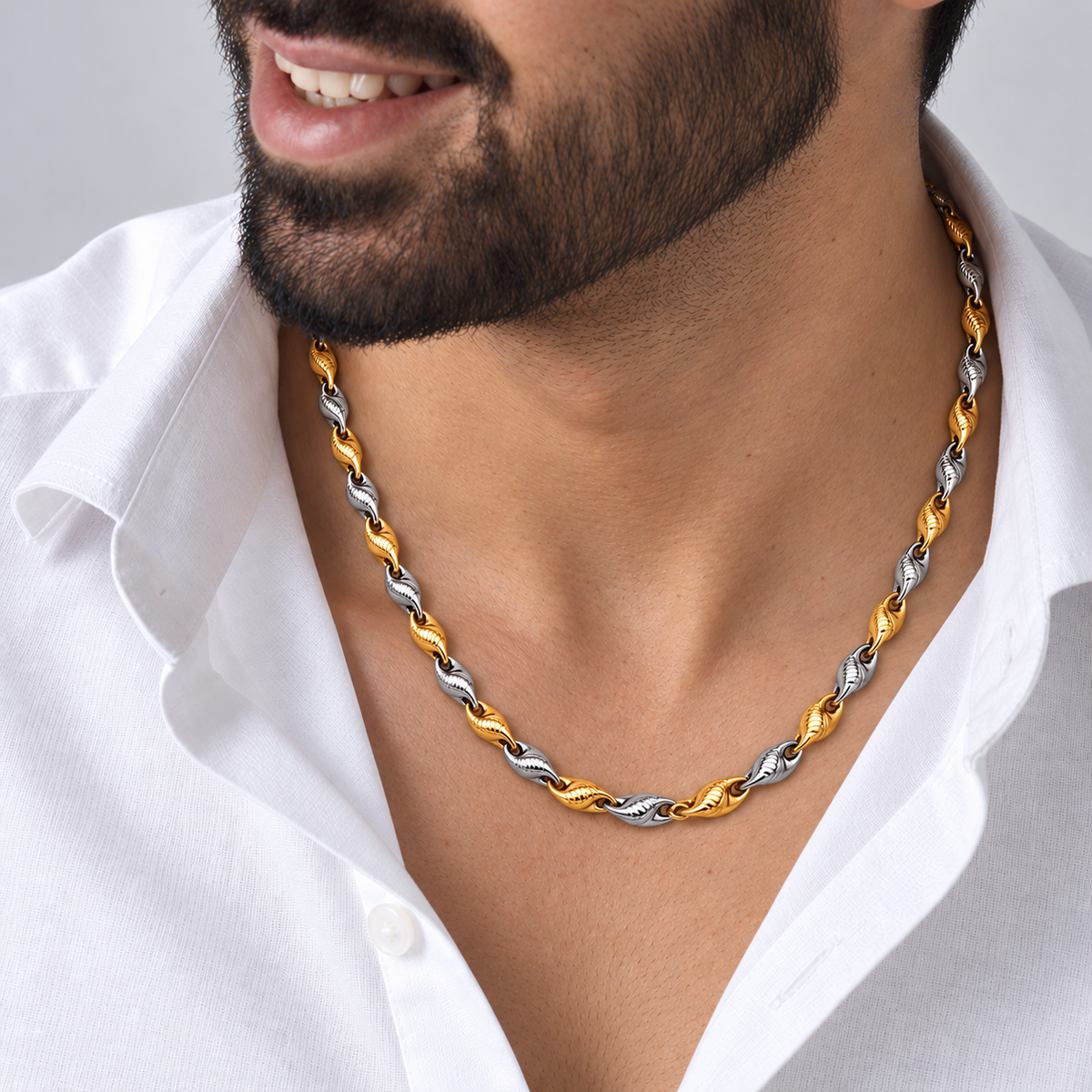 Twin Tone Rope Chain