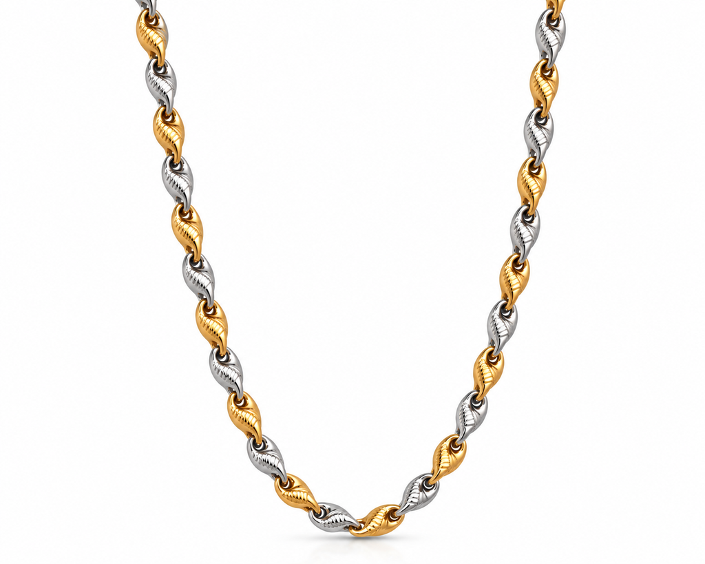 Twin Tone Rope Chain