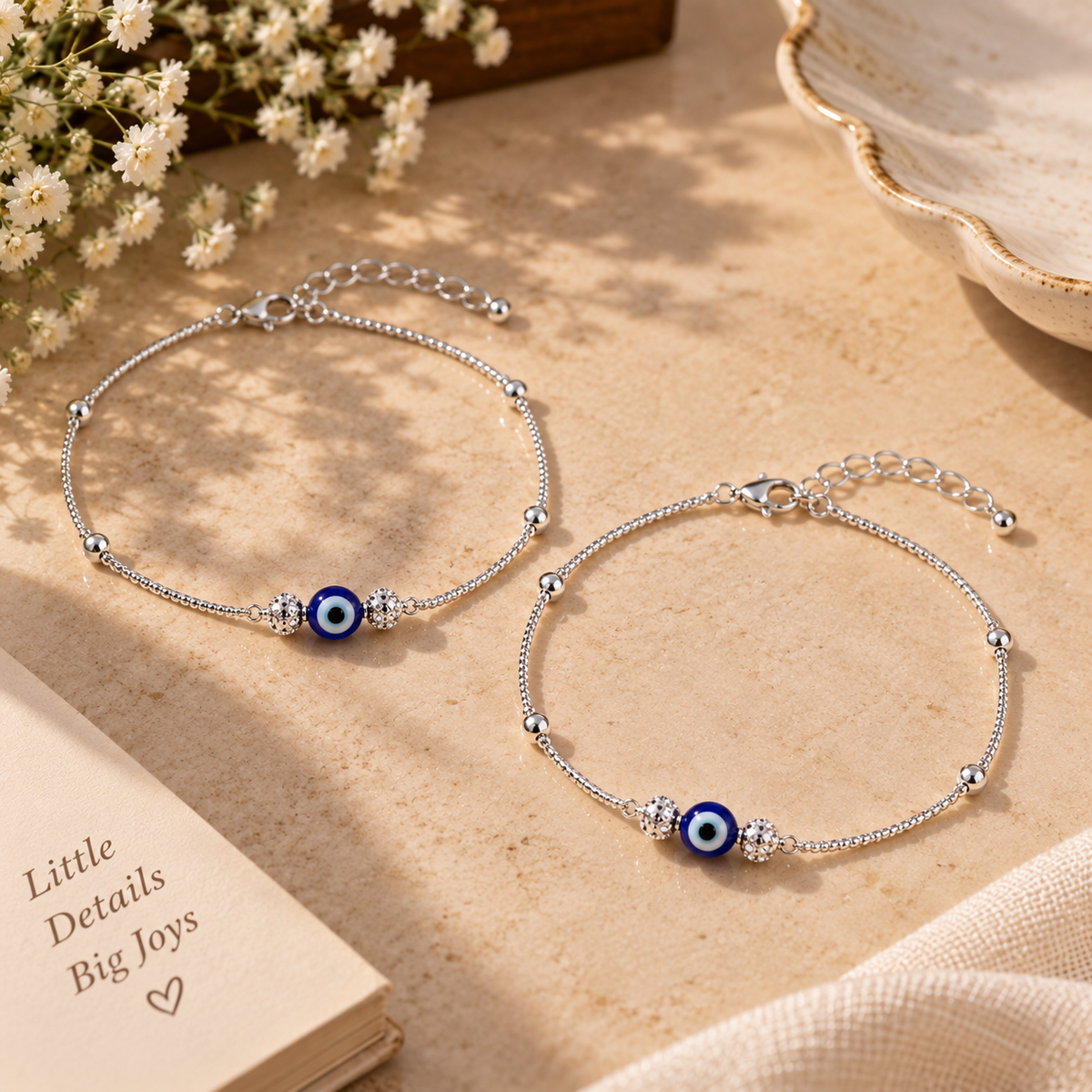 Whisper Chain Evil Eye Anklet