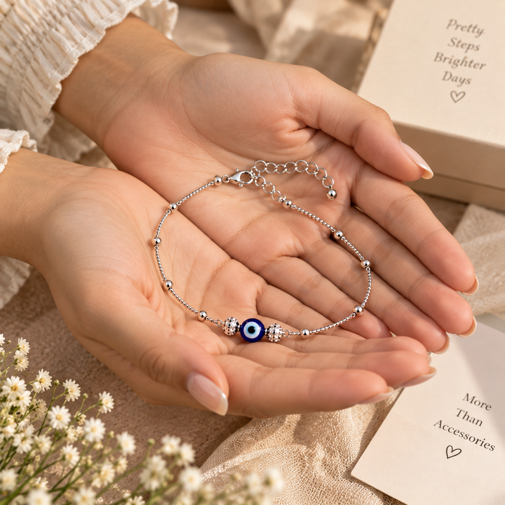 Whisper Chain Evil Eye Anklet