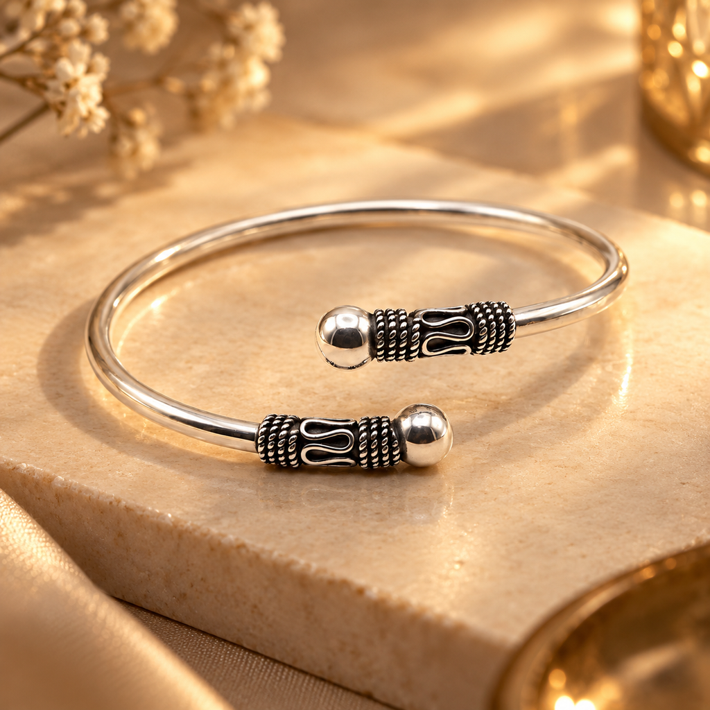 Heirloom Wire Wrap Cuff Bracelet