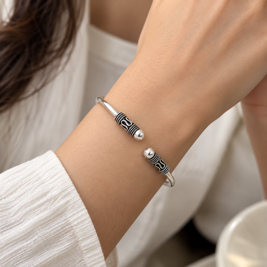 Heirloom Wire Wrap Cuff Bracelet