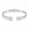 Twin Star Princess-Cut Cuff