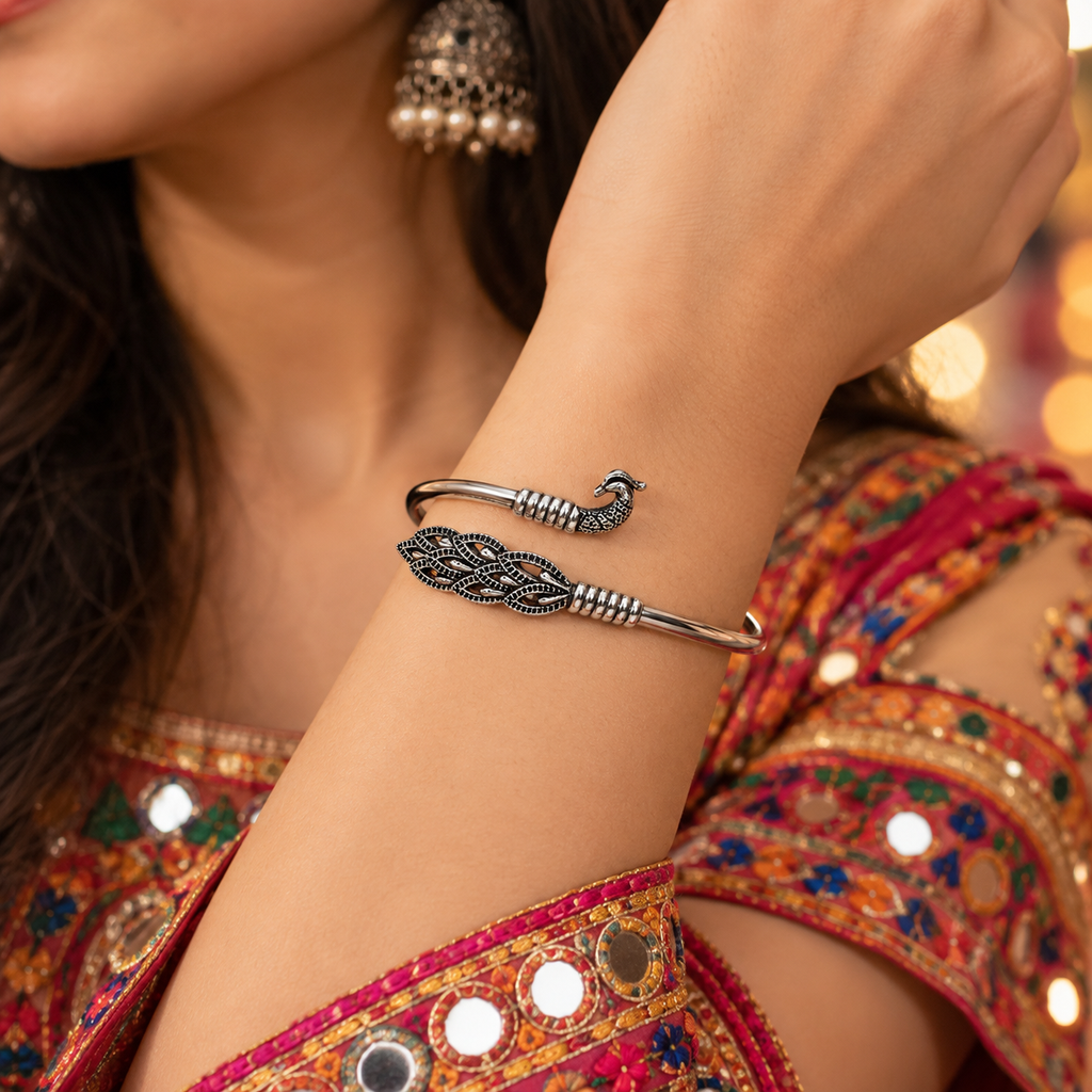 Mayura Peacock Bypass Cuff