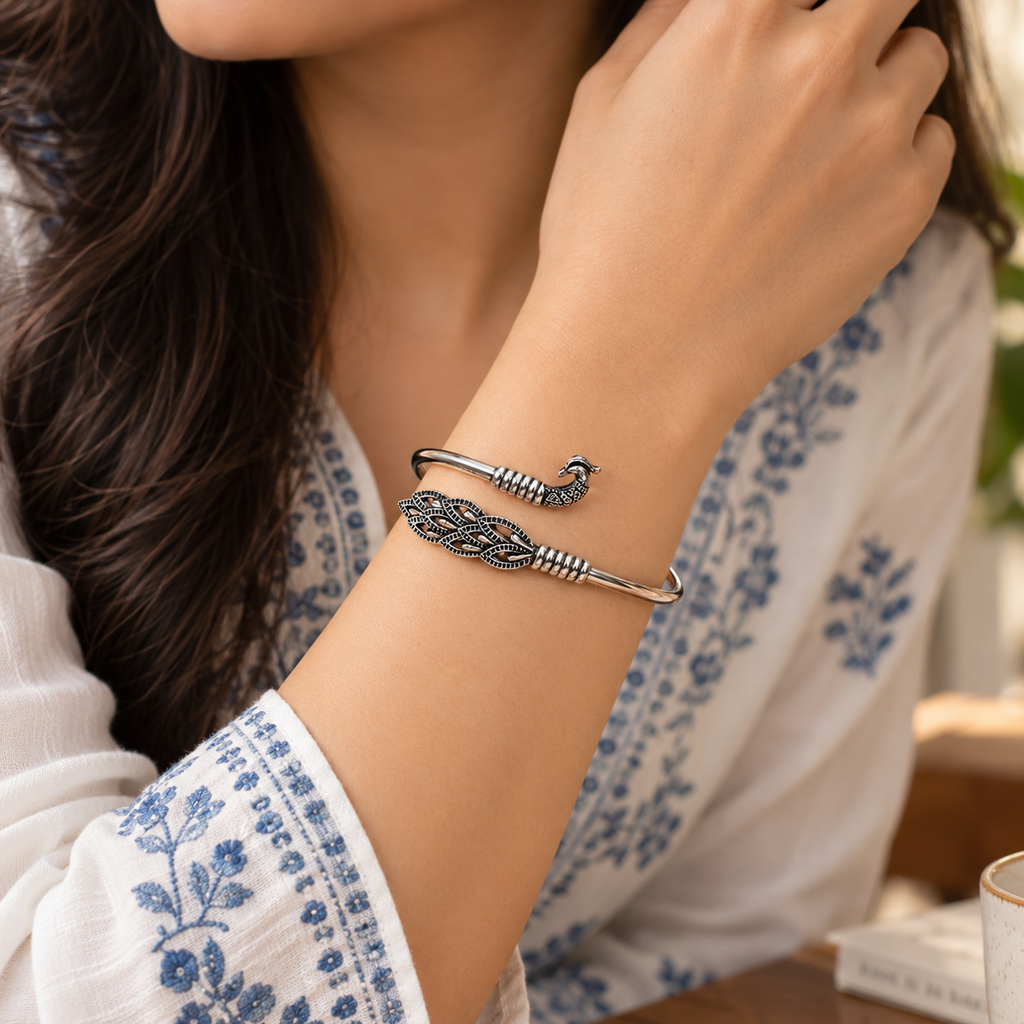 Mayura Peacock Bypass Cuff