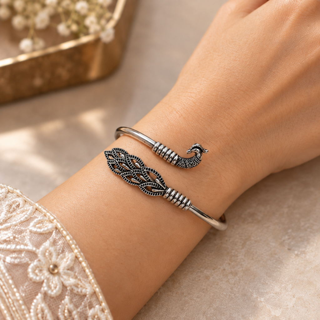 Mayura Peacock Bypass Cuff