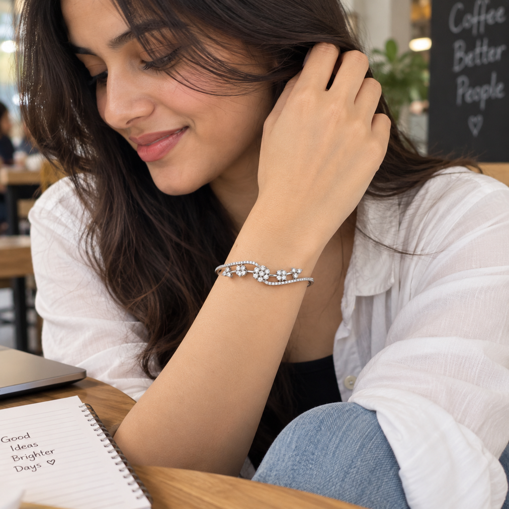 Blossom Trail CZ Bangle