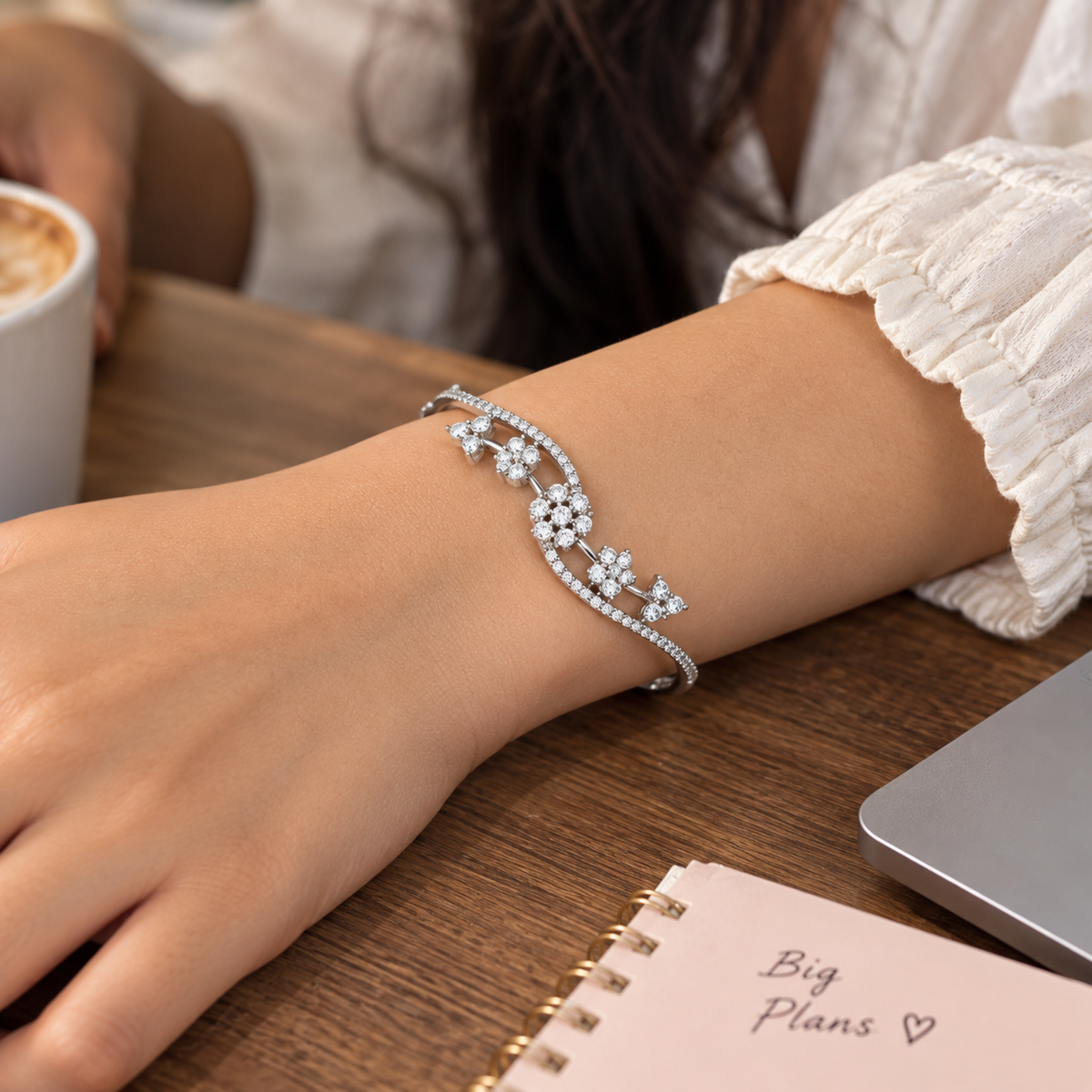 Blossom Trail CZ Bangle