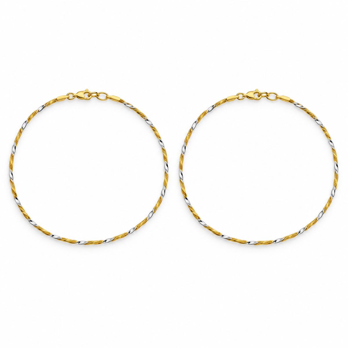 Twisted Dual Tone Anklet