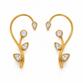 Gilded Ivy Ear Cuff Climbers