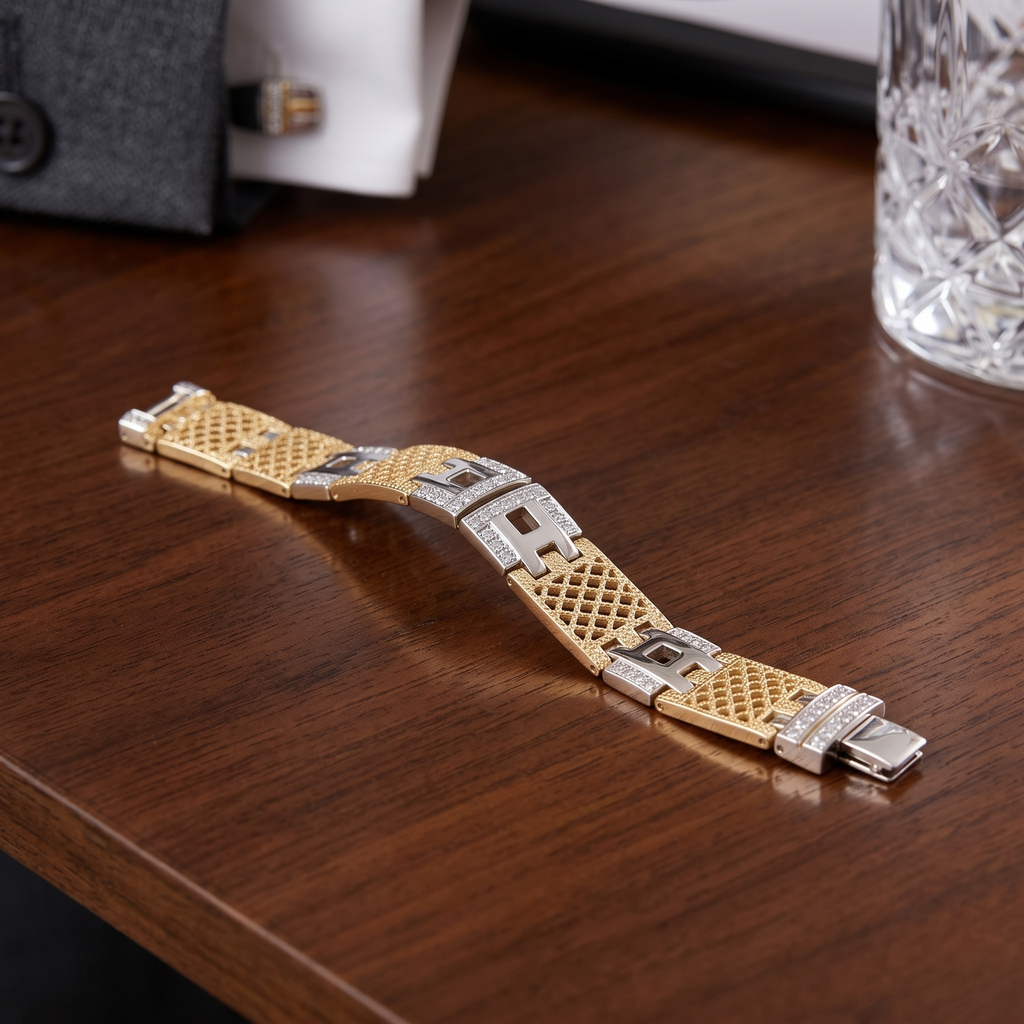 Imperial Lattice CZ Link Bracelet