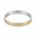 Hive Weave Dual-Tone Bangle