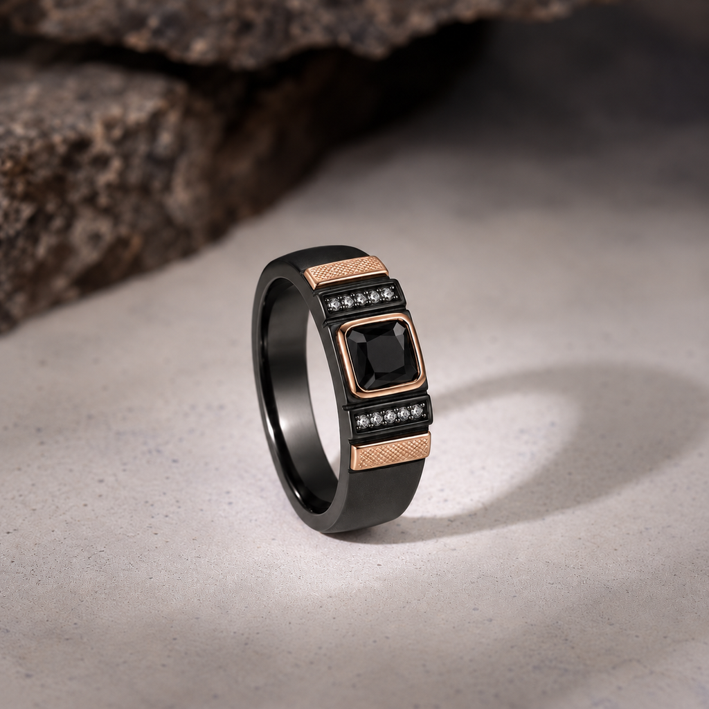 Noir Pave Signet Ring