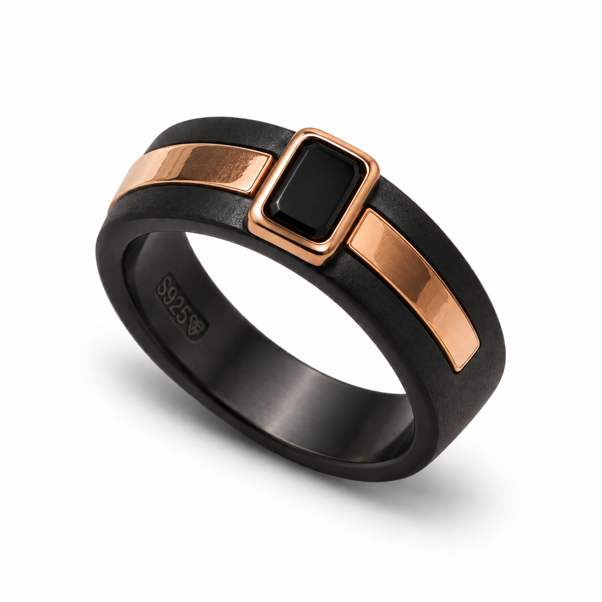Rose Gold Stripe Ring