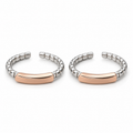 Duotone Bar Toe Rings