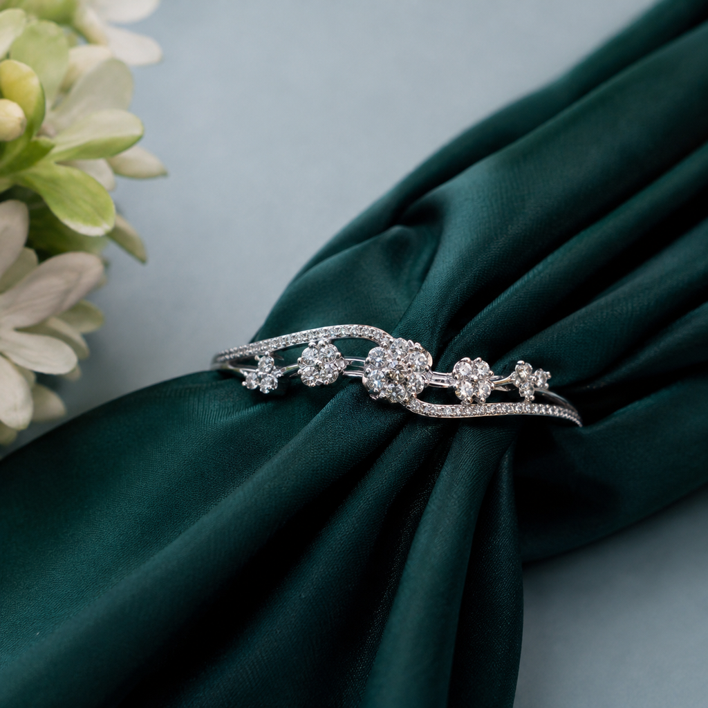 Blossom Trail CZ Bangle