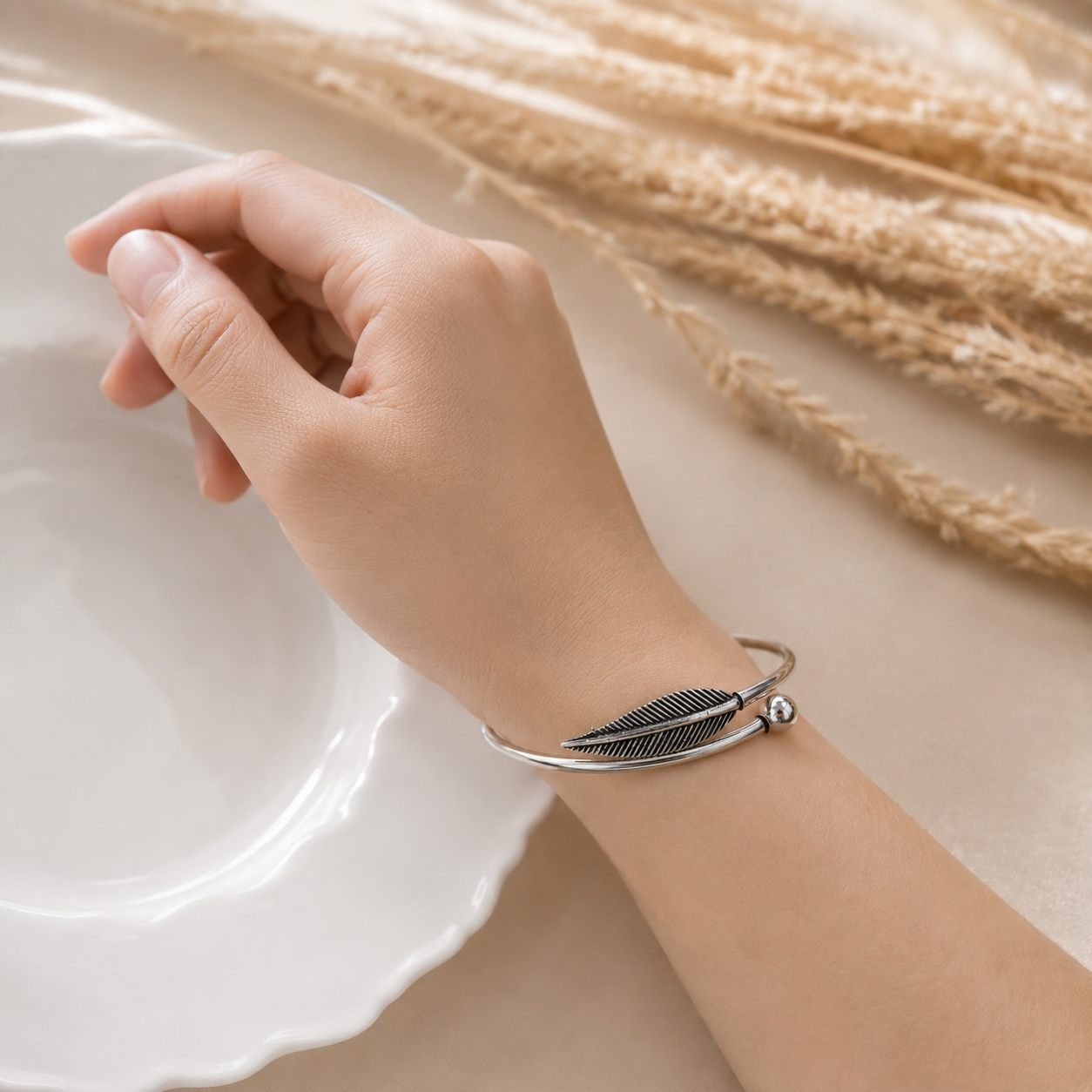 Wanderer Feather Wrap Cuff