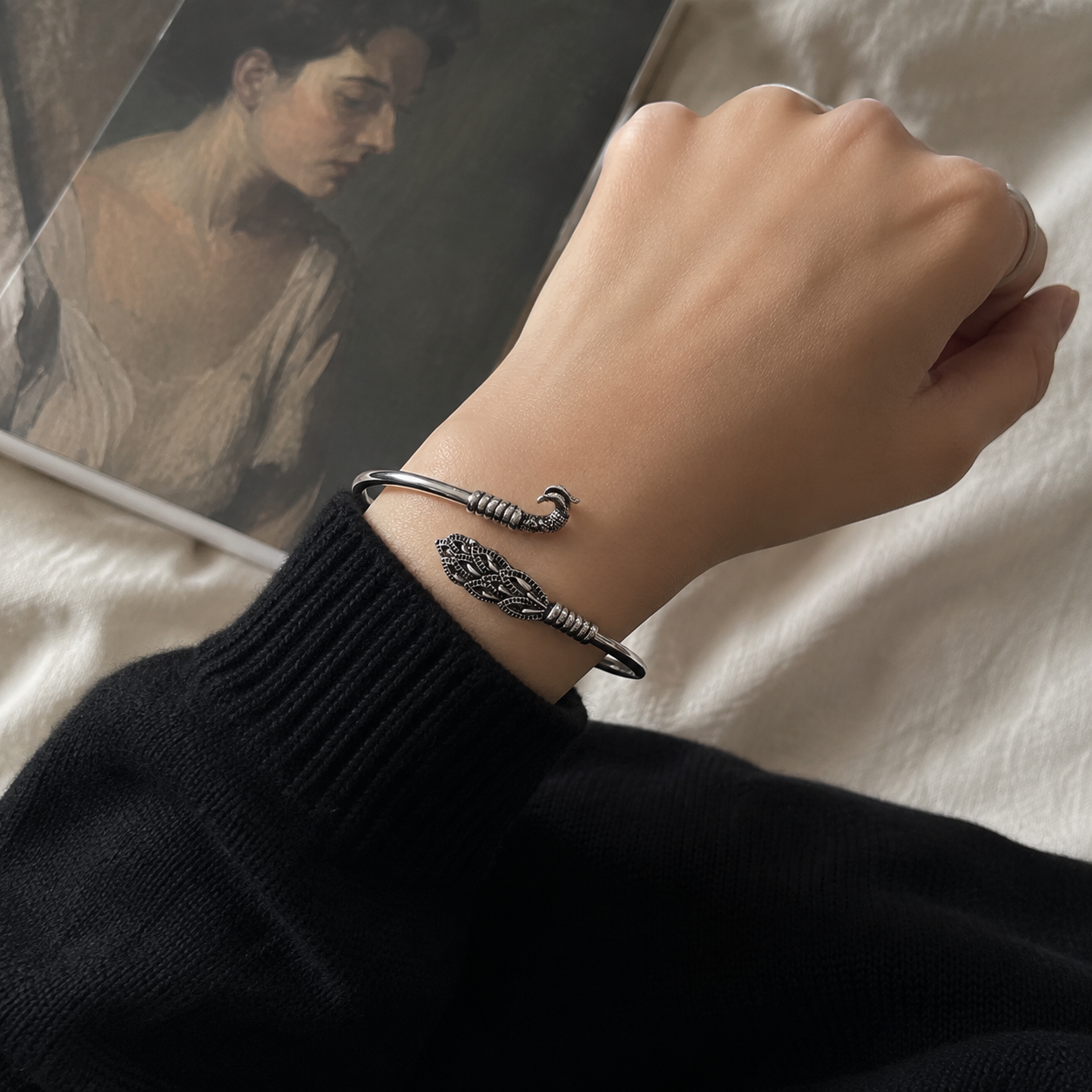 Mayura Peacock Bypass Cuff