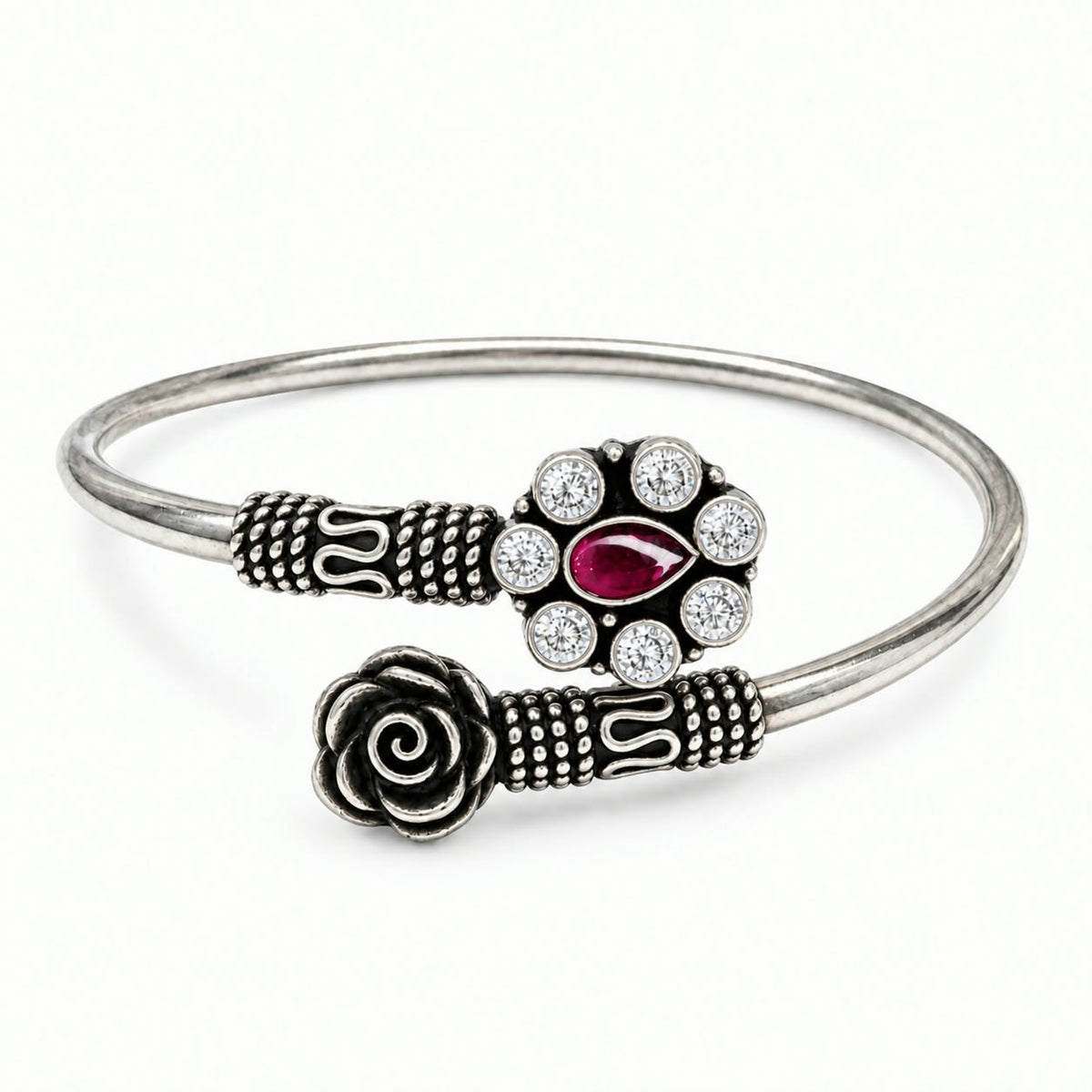 Rose Ruby Bloom Bracelet