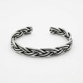 Braided Plait Loop Cuff Bracelet