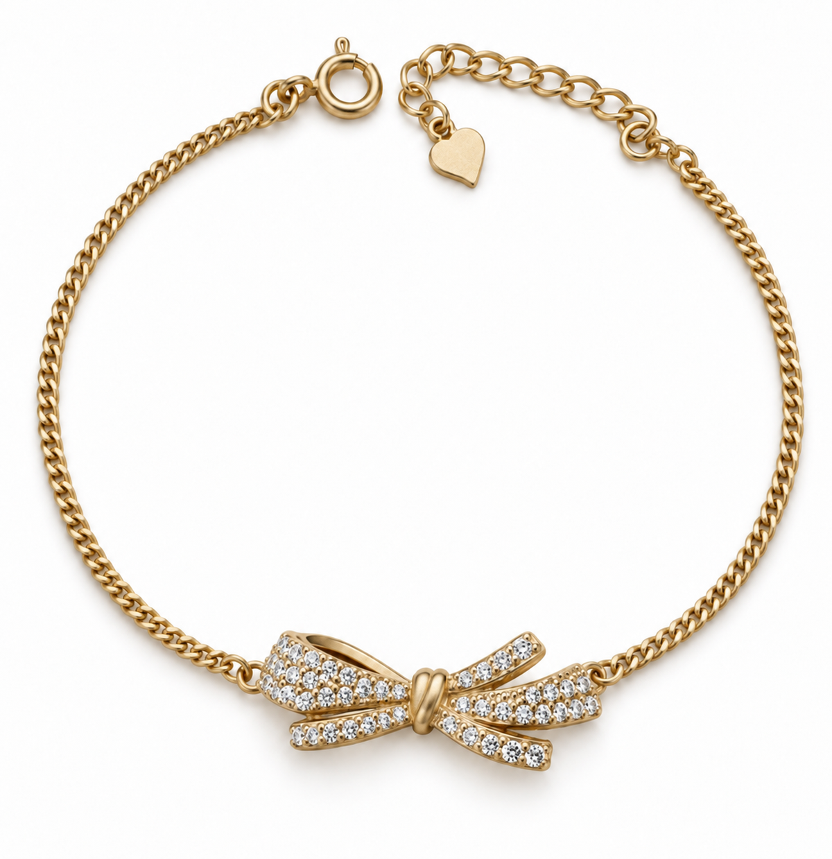Pave Ribbon Bow Bracelet