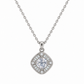 Vintage Cushion Halo Pendant