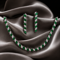 Emerald Laurel Marquise Necklace