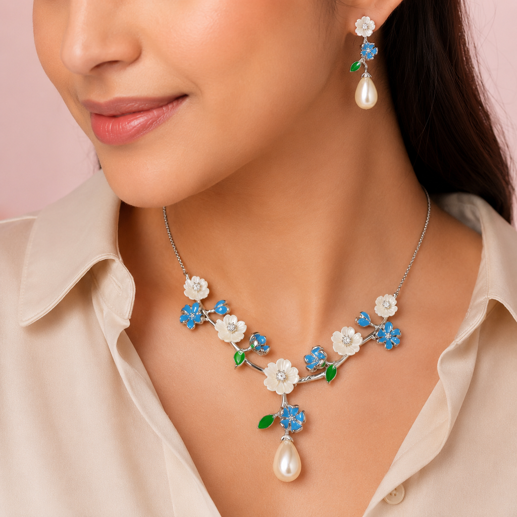Blossom Vine Pearl Drop Set