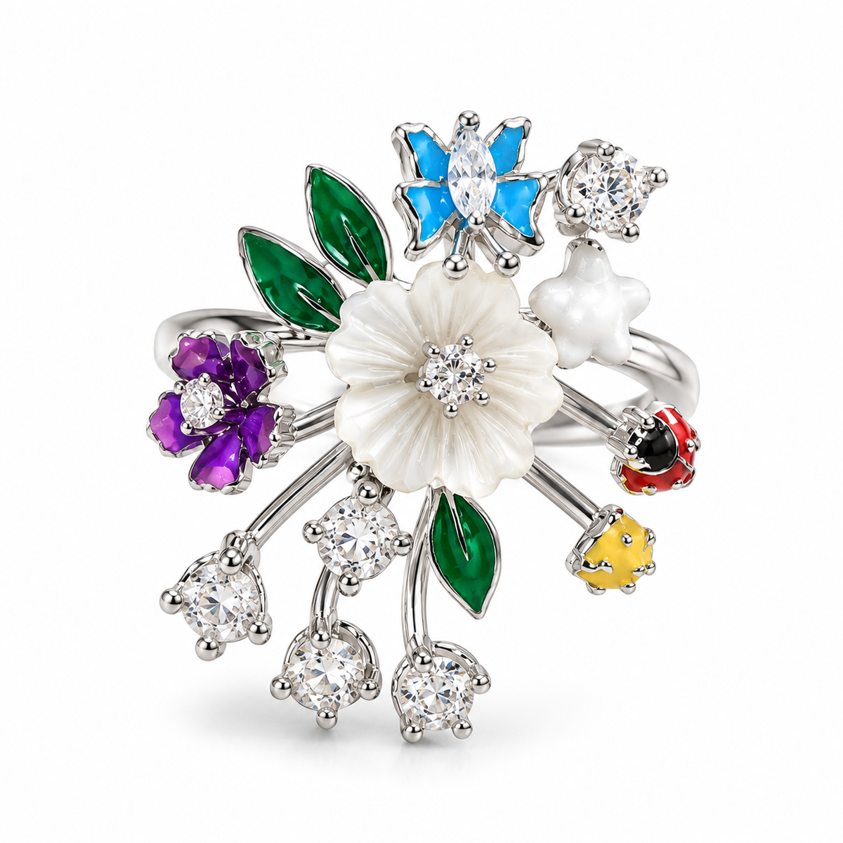 Enchanted Garden Ladybug Ring