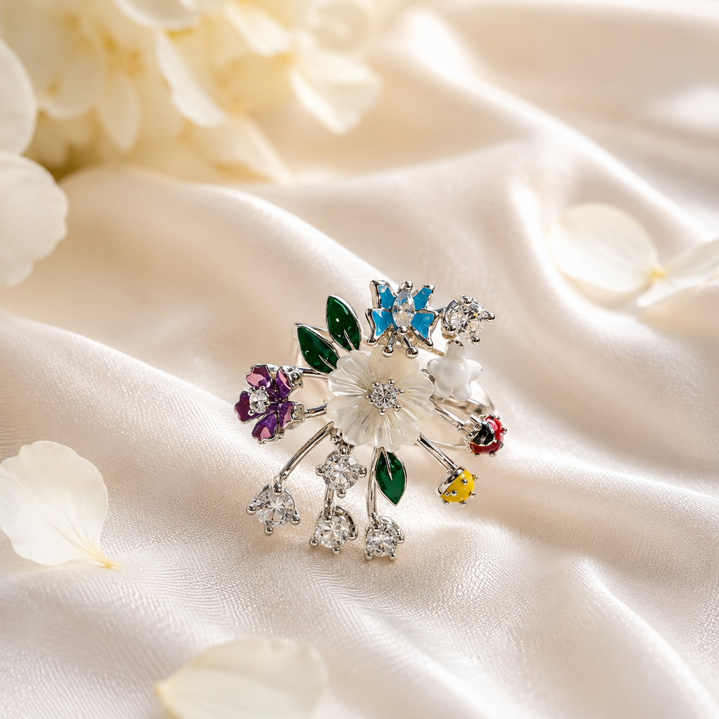 Enchanted Garden Ladybug Ring