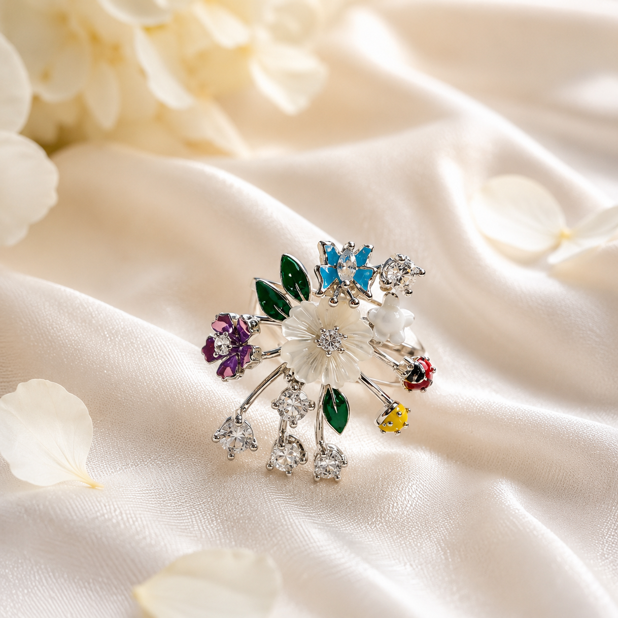 Enchanted Garden Ladybug Ring