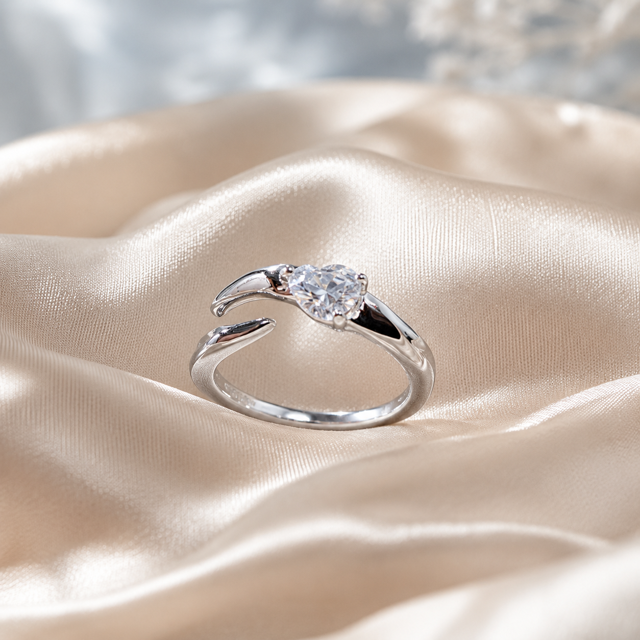 Marquise Solitaire Wrap Ring