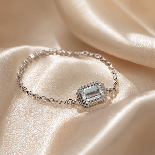 Bezel Chain Band Ring