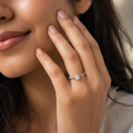 Solitaire Rigid Link Band Ring