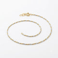 Two-Tone Twist Chain Anklet