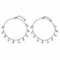 Pink Star Charm Anklet