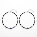 Midnight Bead Evil Eye Anklet