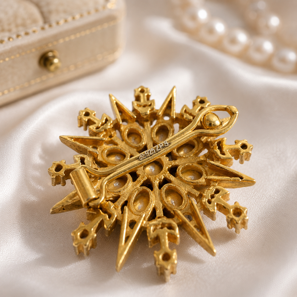 Starburst Moissanite Hair Clip