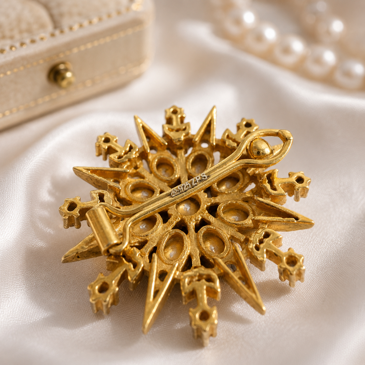 Starburst Moissanite Hair Clip