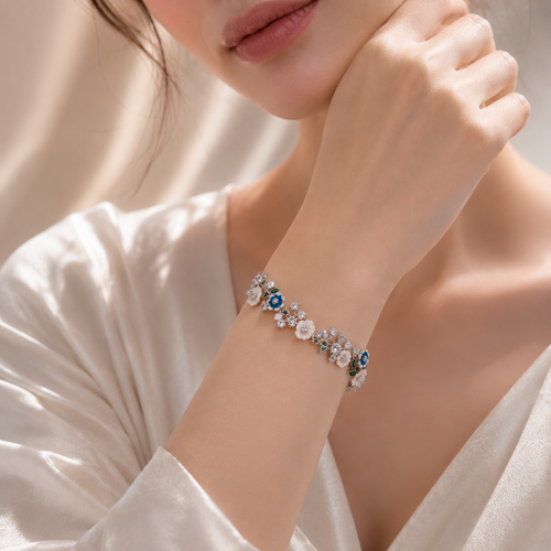 Blossom Trail Floral Vine Bracelet