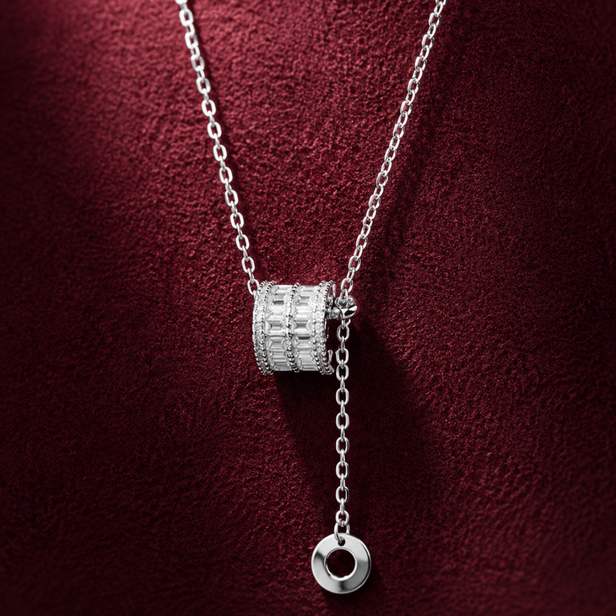 Spinning Rondelle Drop Pendant