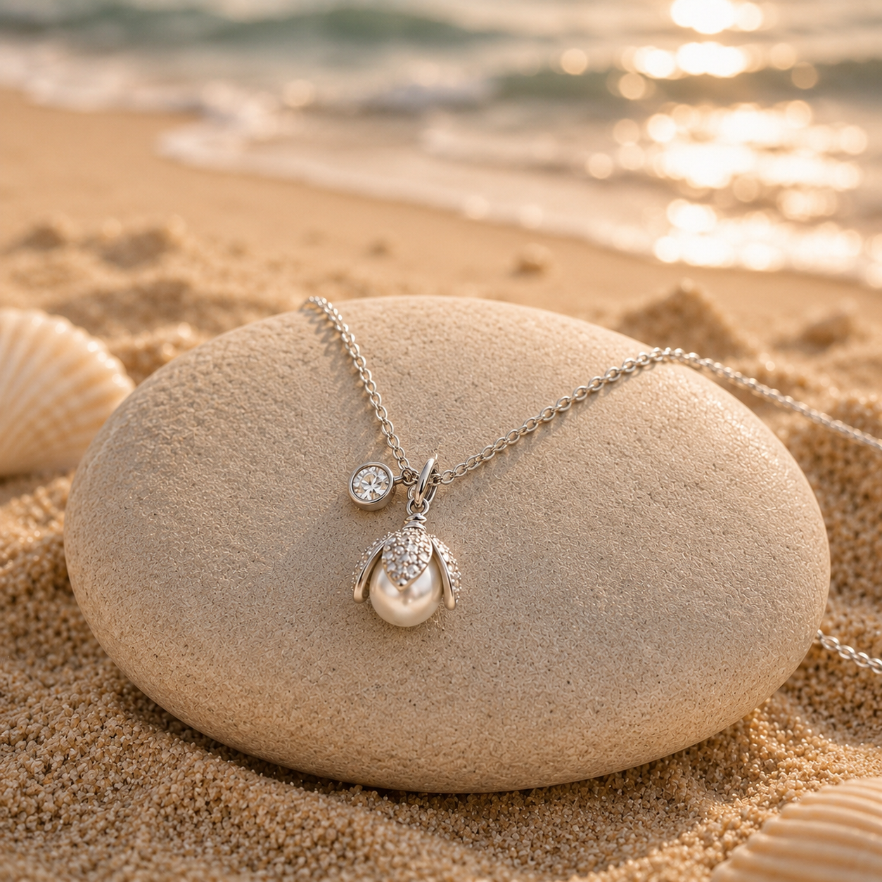 Pearl Drop Pendant Necklace