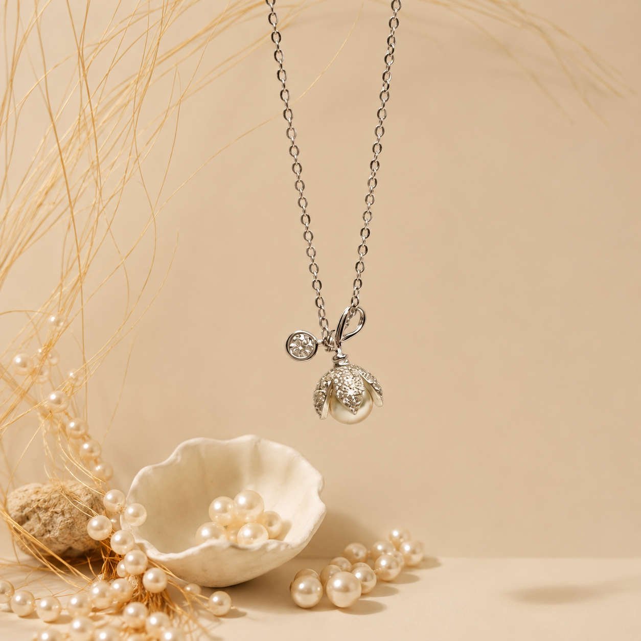 Pearl Drop Pendant Necklace