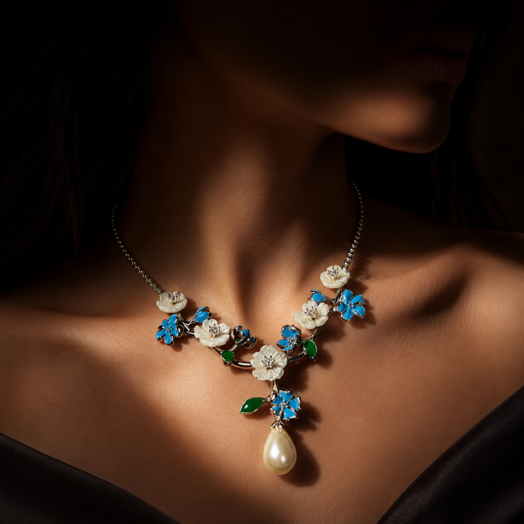 Blossom Vine Pearl Drop Set