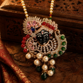 Banke Bihari Pearl Drop Pendant & Brooch