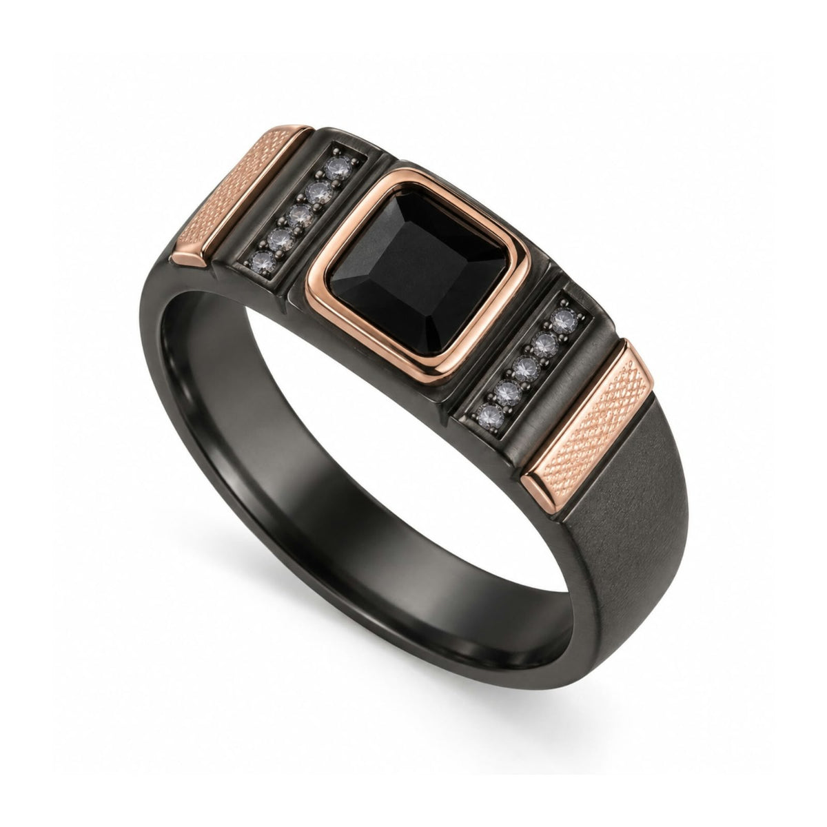 Noir Pave Signet Ring