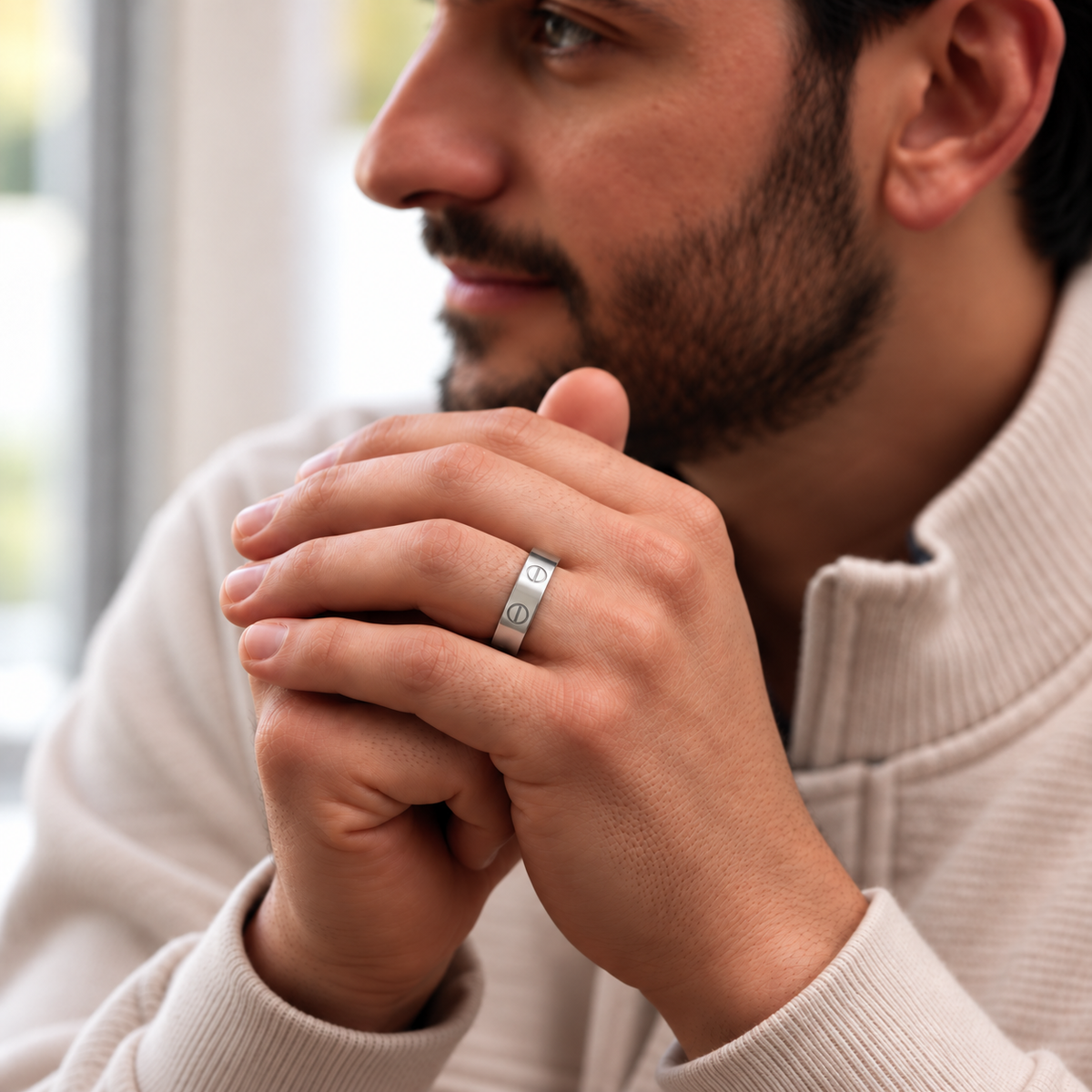 Classic Screw Motif Ring