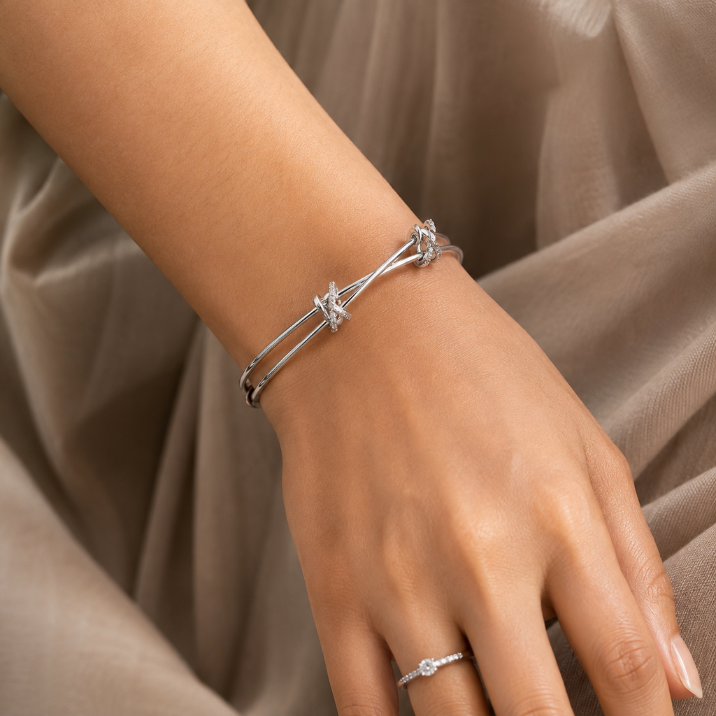 Triple Strand Knot Cuff